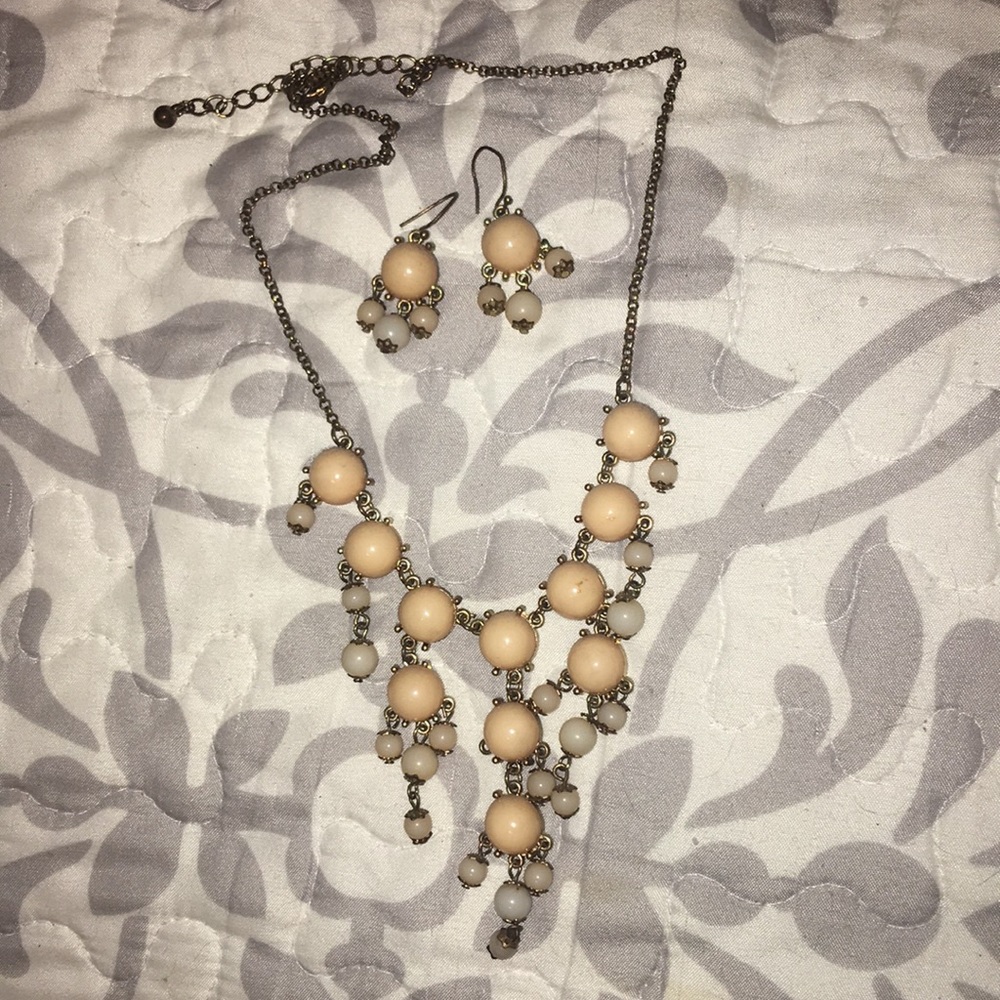 Necklace and matching earrings